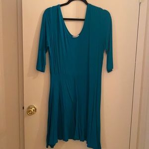 3XL Doublju tunic/dress in a beautiful teal color.